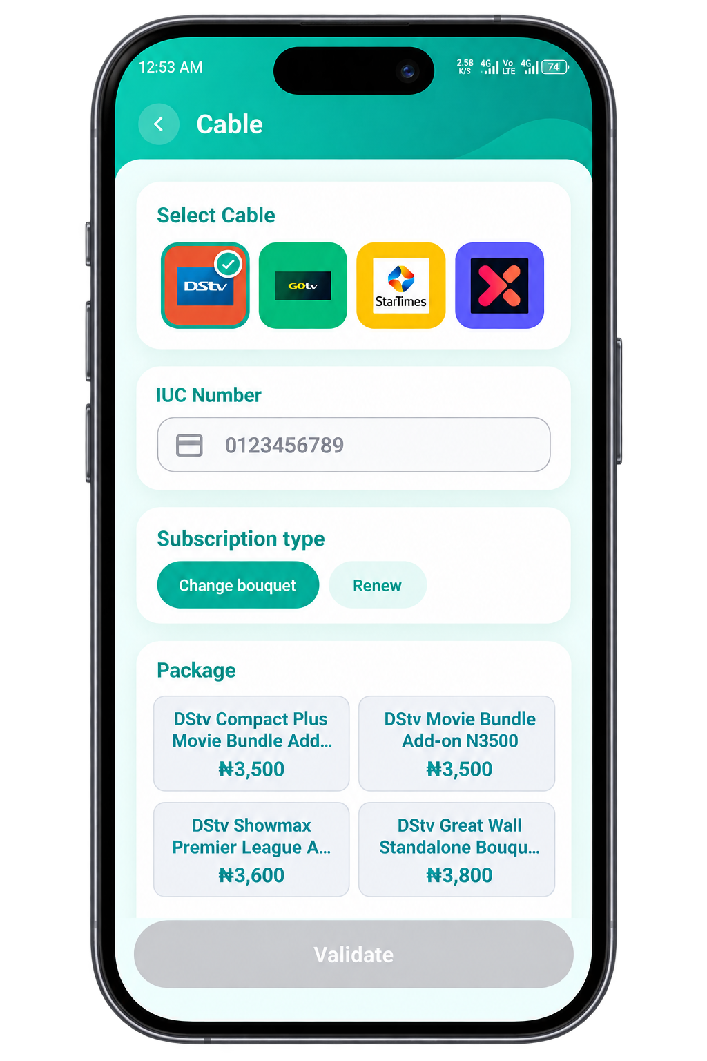 Renew DStv & pay electricity on VTU Axis